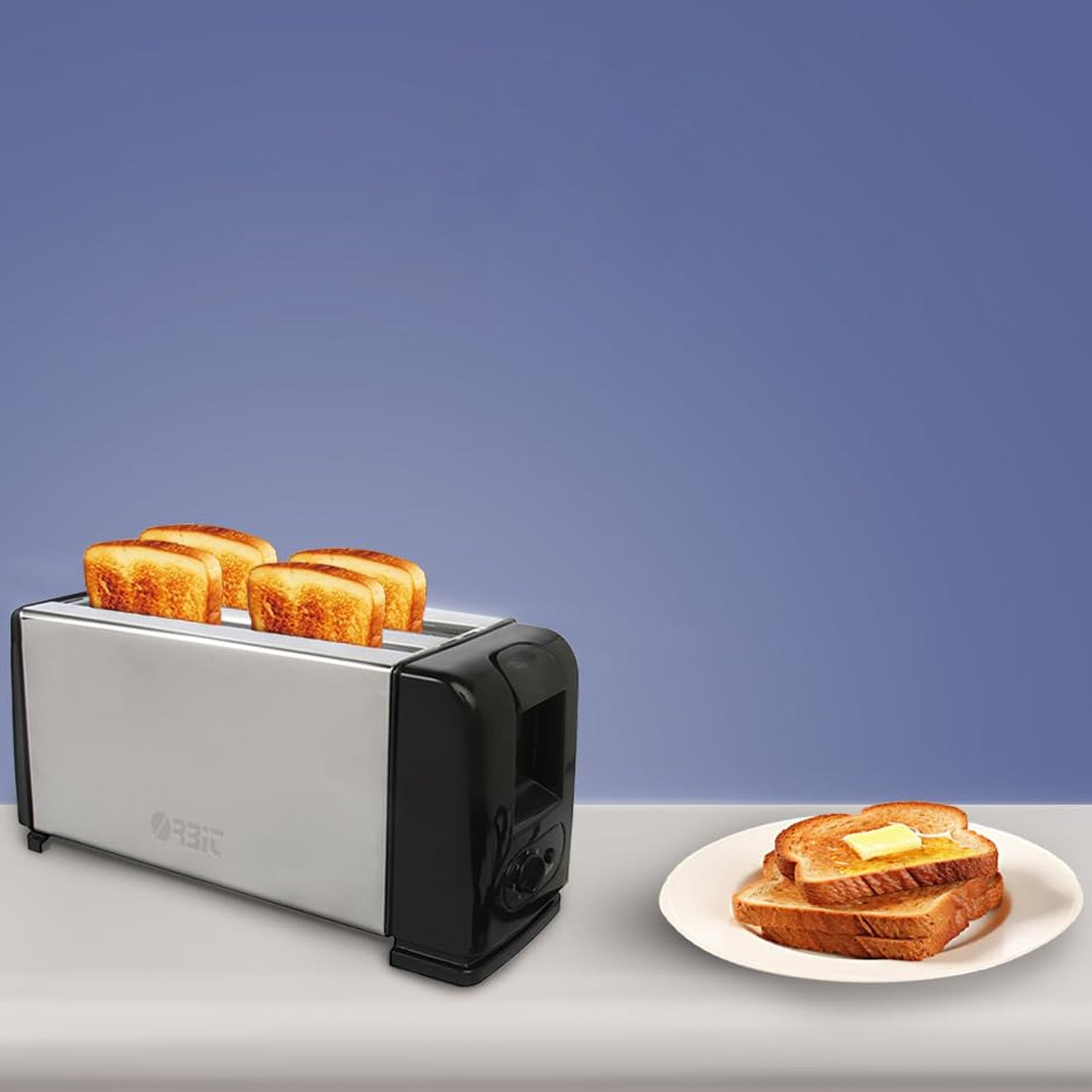 Orbit Adjustable Pop-Up Toaster - 1200w