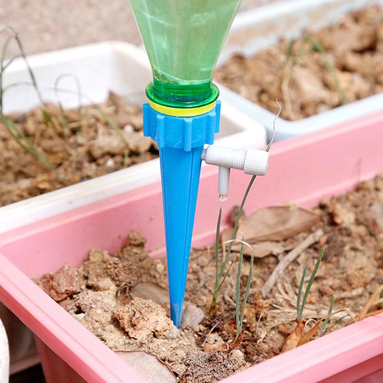 Adjustable Plant Watering Spikes with Slow Release Valve