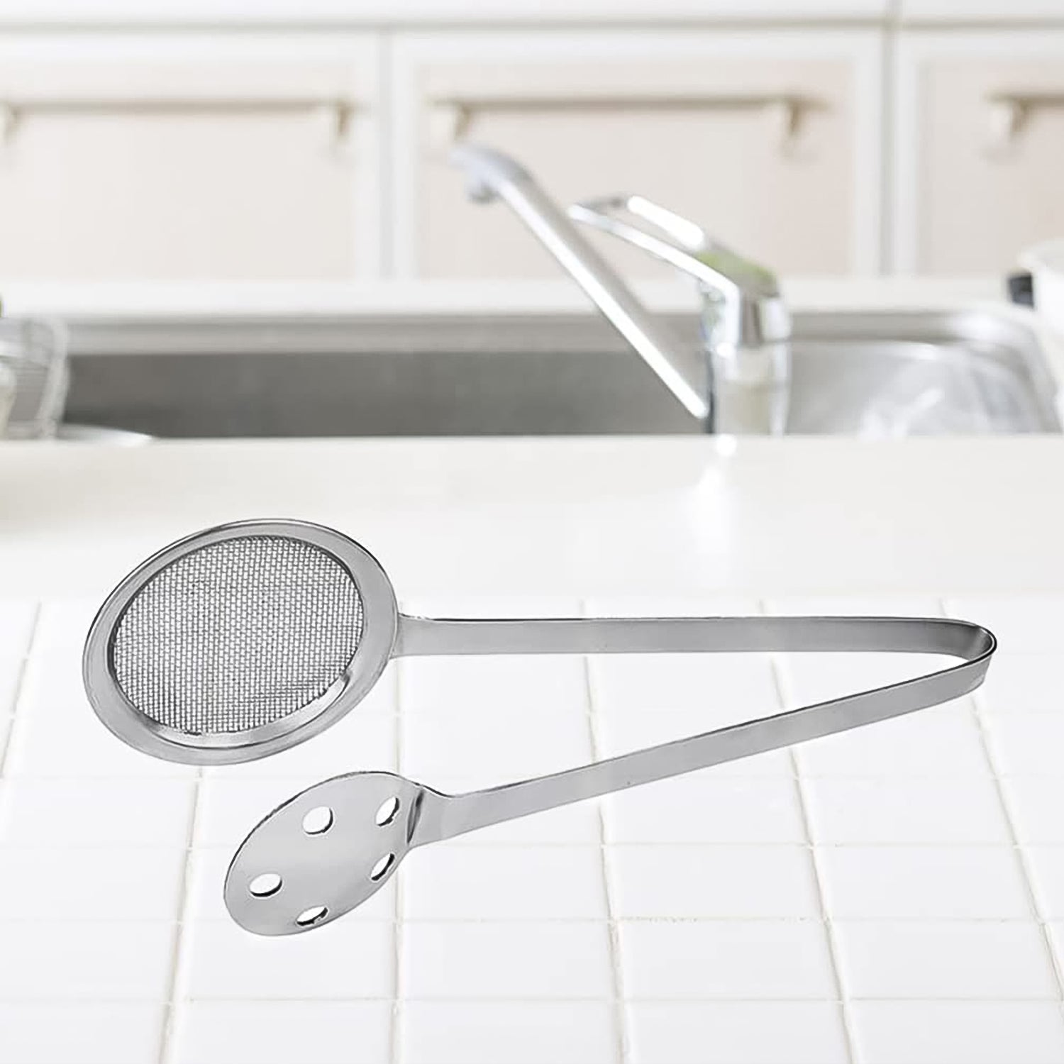 Apex Stainless Steel Skimmer Serving Tong