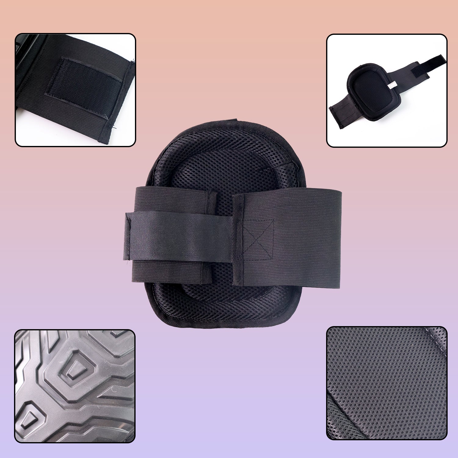 Heavy-Duty Work Knee Pad with Shock-Resistant Shell & Adjustable Straps (1 Pc)