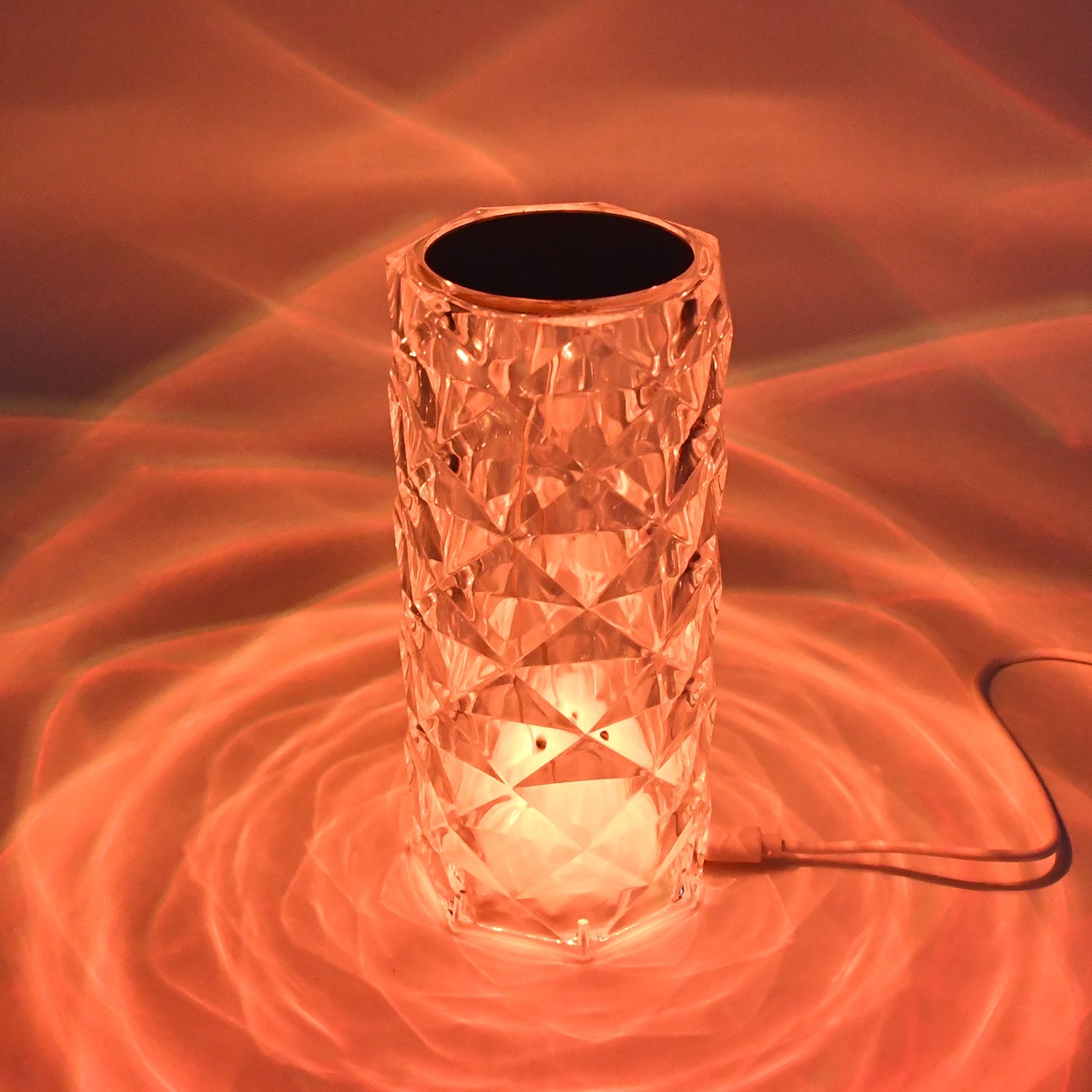 Crystal LED Touch Table Lamp with Remote Control