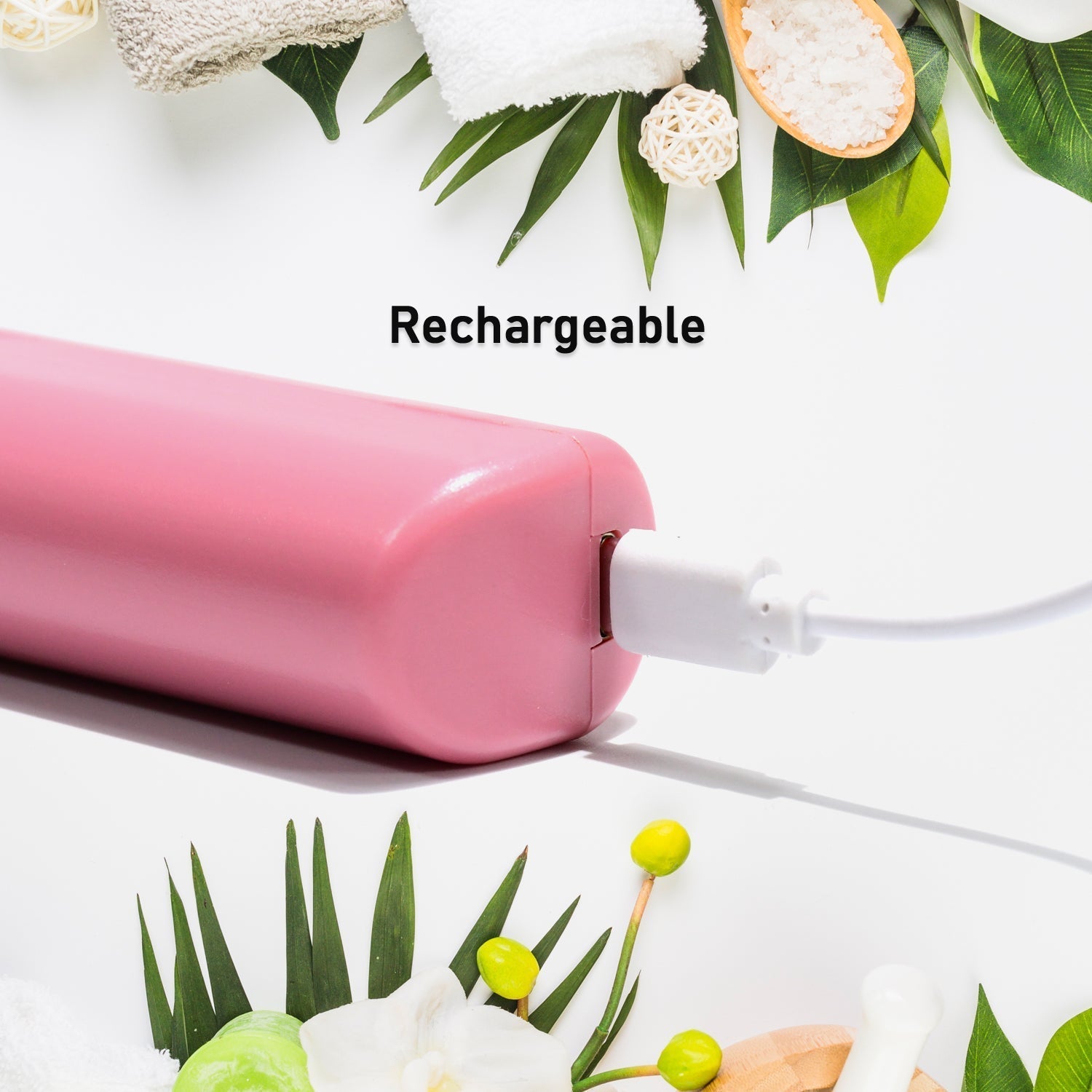 Rechargeable Mini Hair Straightener,  Three Temperature Adjustments Flat Iron Comb (1 Pc)