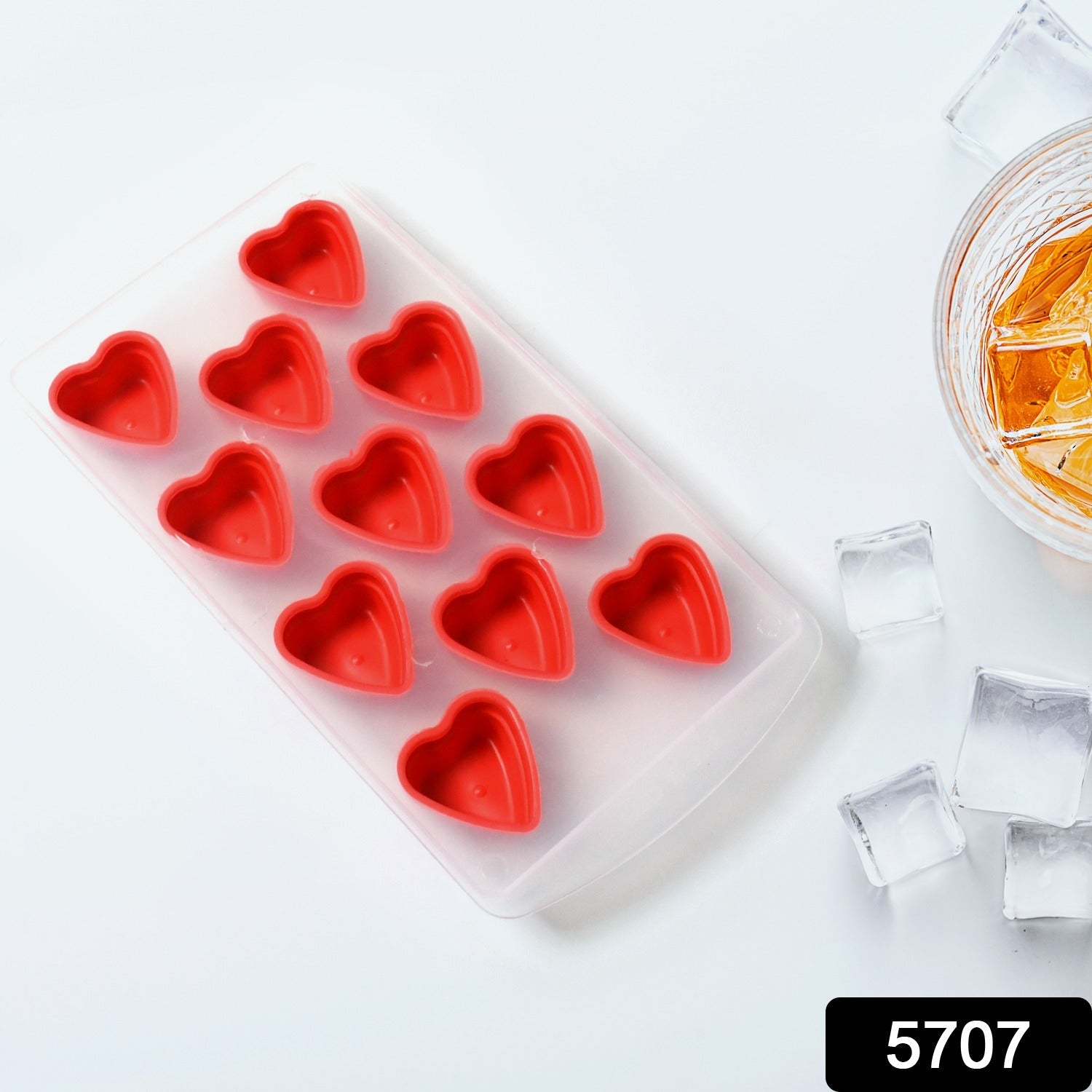 Silicone Mold Ice Cube Tray  (1 Pc)