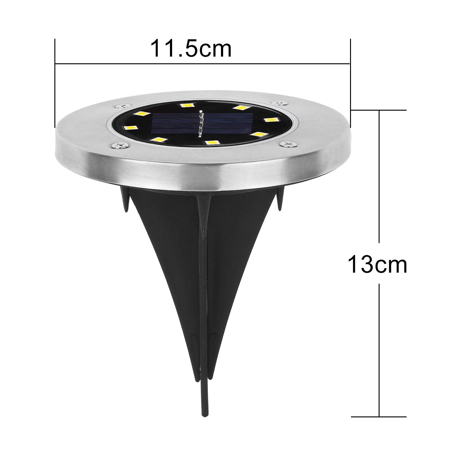 Solar Powered LED Garden Lights (4 Pc)