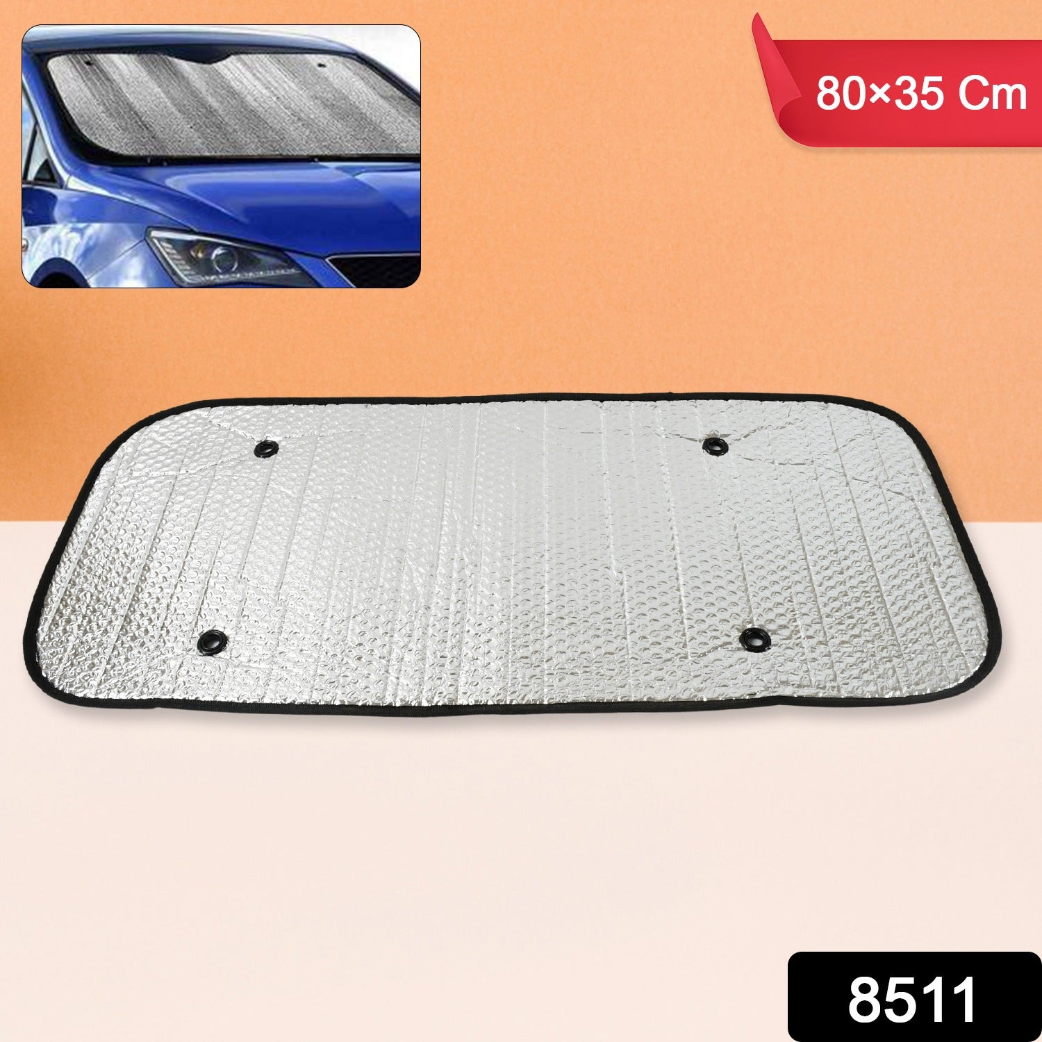 Car Windshield Sun Shade, Keeps Your Vehicle Cool Sunshade for Cars, SUV(80×35 Cm)