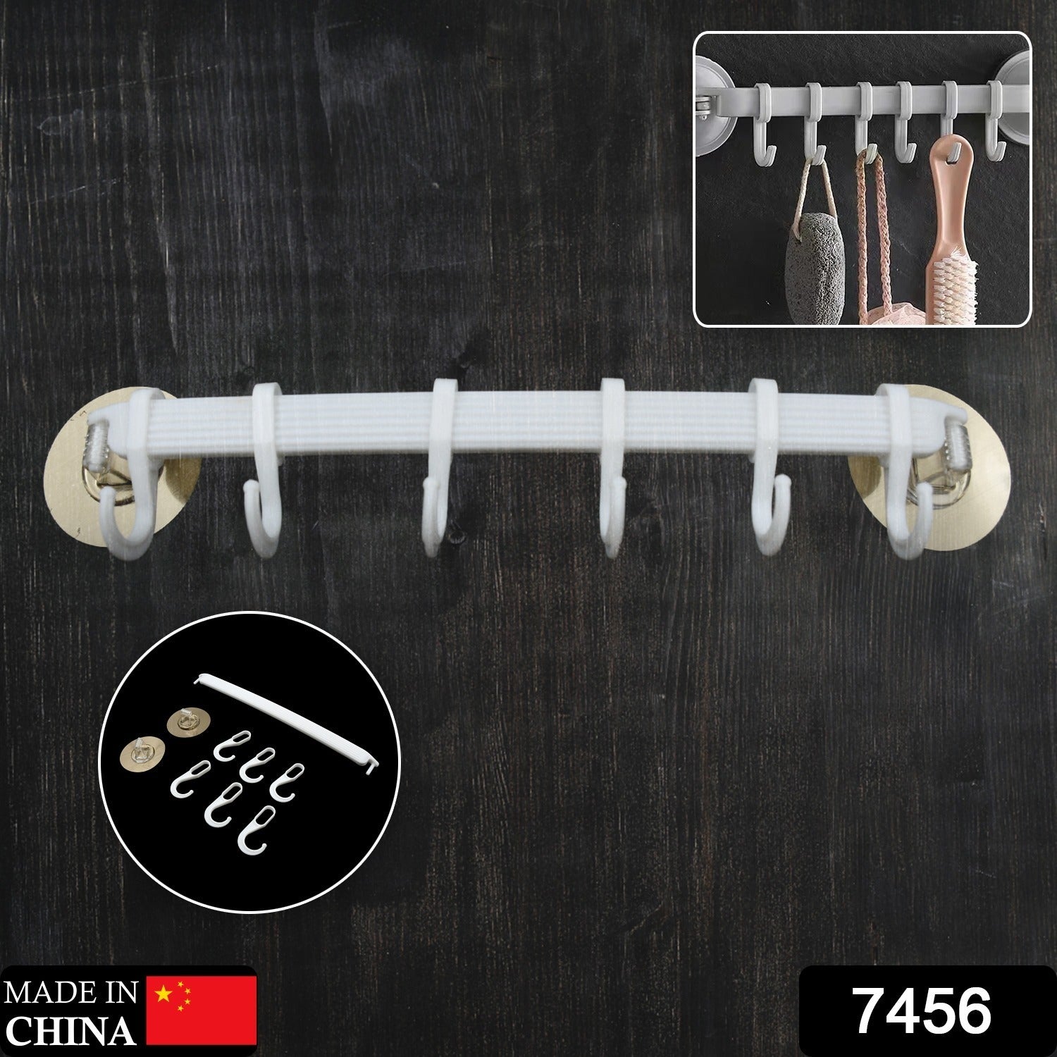 1 Pc Bath Towel Hanger Wall Mounted Towel Holder Rack for Kitchen Bathroom