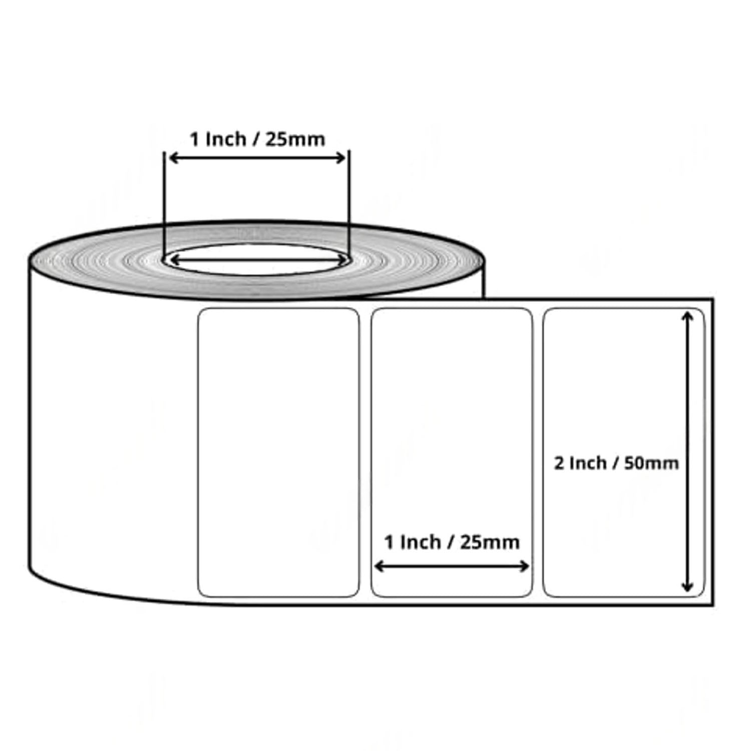 Thermal Label Roll 90×50 mm (1 Roll)
