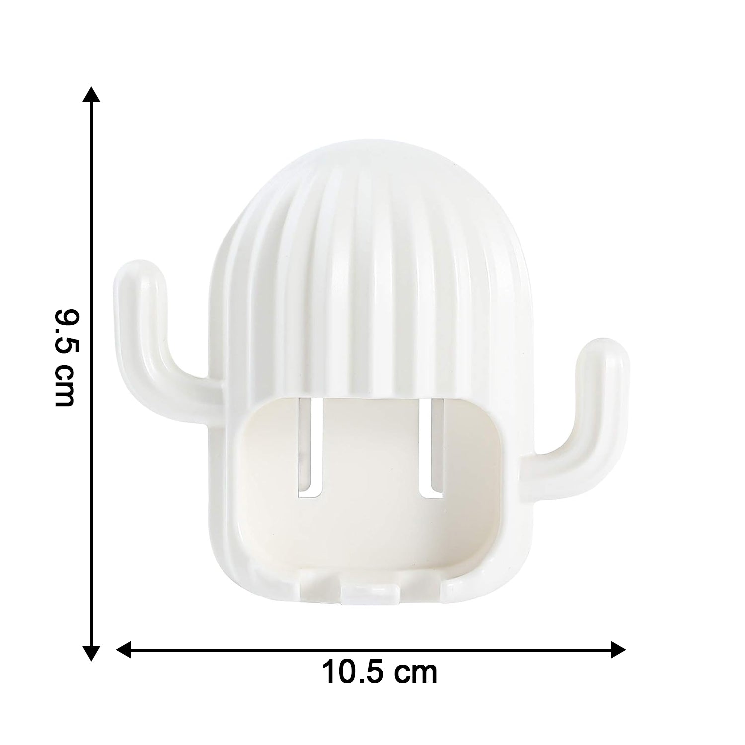 Wall Mounted Cactus-Shape Toothbrush Holder (1 Pc)