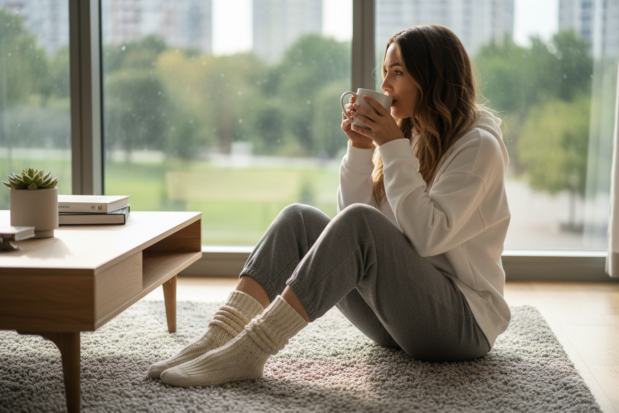 Mix of socks for adults in various colors.