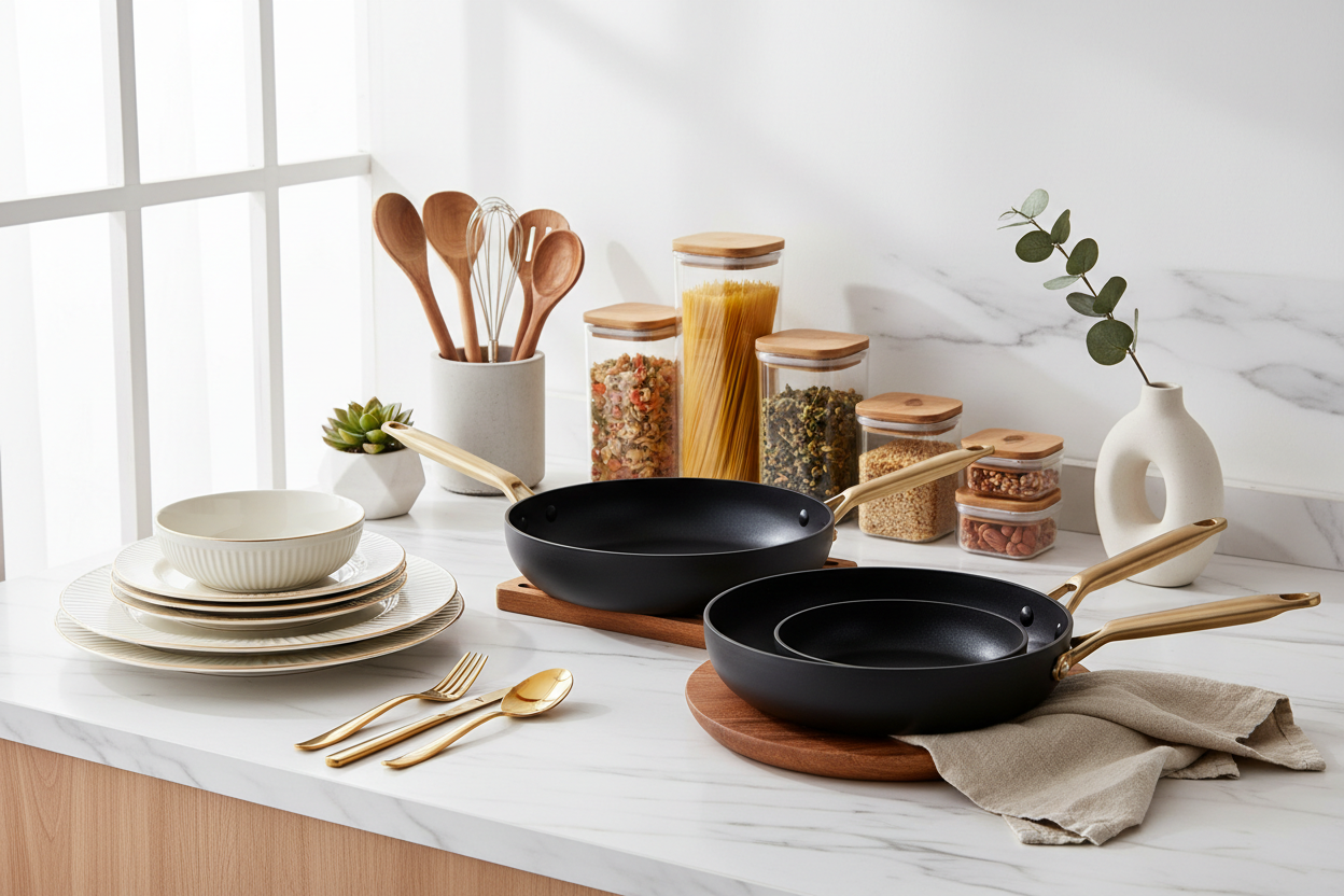 Set of stainless steel cookie cutters in various shapes