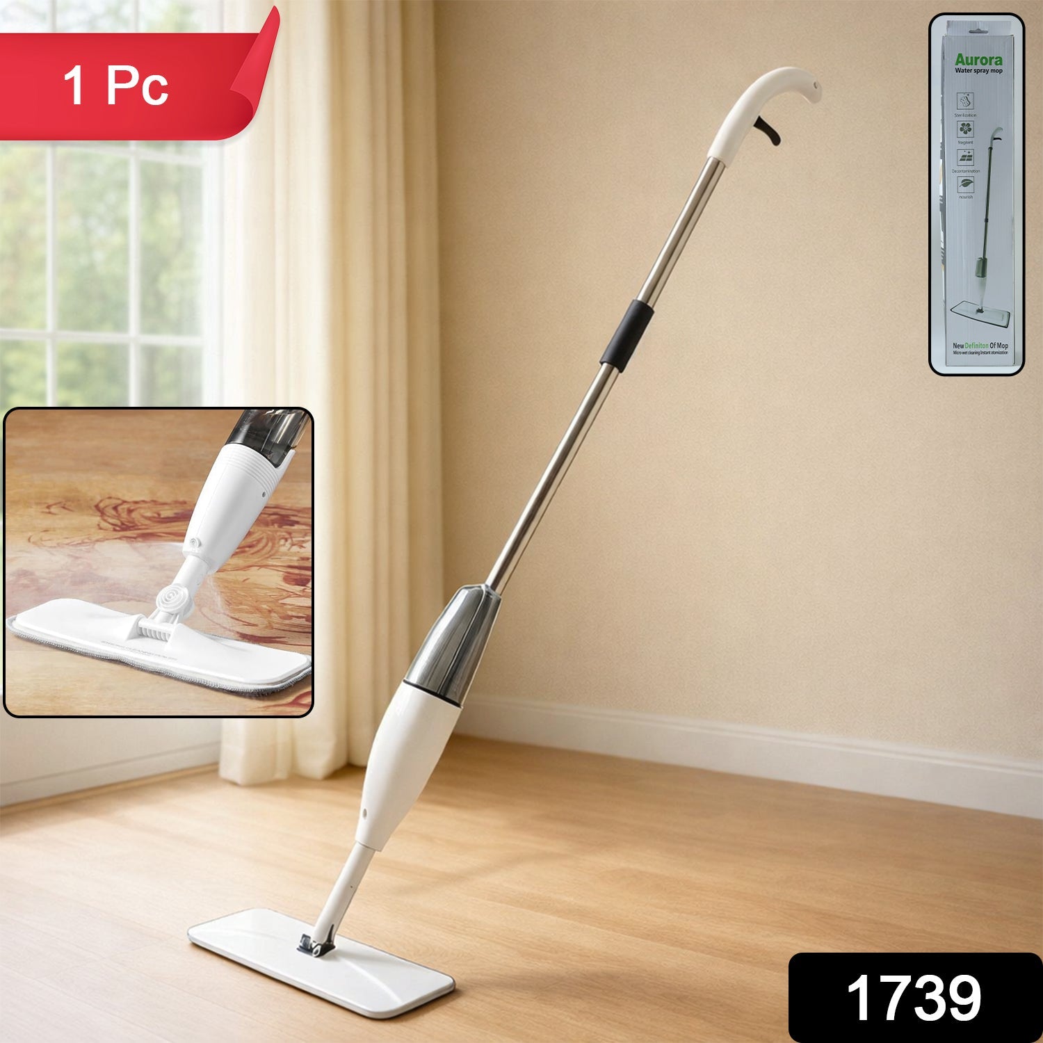 spray mop with water tank for home cleaning