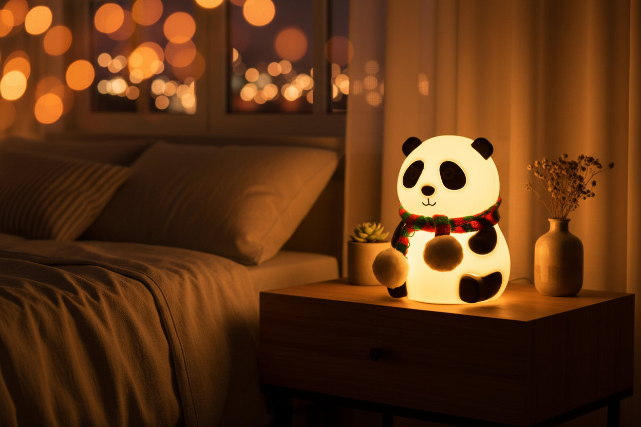 Panda 7-color Led Silicone Touch Lamp (1 Pc)